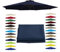 KDQRMVV 6-arm/8-arm parasol replacement cover for 2m/2.7m/3.5m cantilever parasol canopy