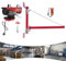 Verricello elettrico con braccio di sostegno per paranco elettrico, 250 kg, verricello motore con braccio girevole e telecomando senza fili, paranco a catena per sollevamento officina garage