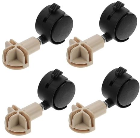 BELLIFFY 4 Stück Teiliges Katzenkäfig Lenkrollen Ersatzräder für Haustierkäfige Stabile Schwenkbare Pet Crate Casters zur Flexiblen Befestigung Geeignet für Katzentransportbox und