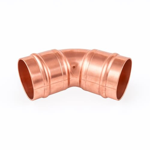 Westco 28mm Copper 45 Degree Elbow SR21 Solder Ring | WRAS Approved | Pre-Soldered Copper Pipe Bend Fitting for Plumbing & Heating Systems