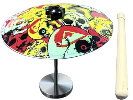 Trommelbecken, einfach anzuzeigen, 14 x 12 cm, Fidget Percussion, entspannendes Drum-Gadget, einfach zu platzieren, ideal für Wohnzimmer, Schlafzimmer, Büro, Schlafsaal, Wohnung