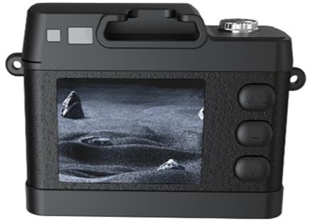 Stilvolle Miniaturkamera 1080P, Videorecorder Taschenformat mit Farbdisplay für den Einsatz auf Reisen Unterstützt 128-GB Karten Retro Kamera