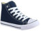 Elara Unisex Kult Sneaker | Bequeme Sportschuhe für Damen und Herren | High Top Textil Schuhe|Chunkyrayan 45 EU Dunkelblau Basic