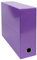 Exacompta 89926E Packung mit 5 Transferboxen Iderama aus laminiertem Karton, robust und strapazierfähig, 24 x 32 cm, Ideal für Ihre Dokumente in Format DIN A4, Rücken 90mm, violett, 5 Stück