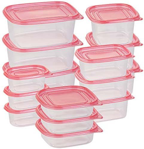 Rosenstein & Söhne Gefrierdosen Set: 30-teiliges Frischhaltedosen-Set BASIC, BPA-frei (15 Dosen) (Gefrierdosen BPA frei, Gefrierboxen, stapelbar)