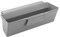 Metaltex Cesta recogedora para residuos de Cocina (35 x 16 x 13 cm), Color Gris, 35x16x13 cm