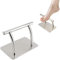 Repose-Pieds en Acier Inoxydable Professionnel Support pour Pieds Durable, Polie, pour Chaise de Coiffure Salon de Barbier Cheveux de Beauté