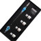 SIPLIV Handgefertigter Kristall Glas Intarsia Dip Füllfederhalter Set Kalligraphie Signaturen Stift mit 4 Farben Tinte, Stifthalter, Reinigungsbecher, Hellblau