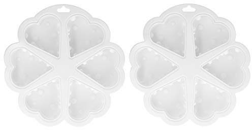 Käseform, Silikonmousseform mit Herzform, 6 Gitter Kuchenform zum Backen in der Küche 3D-Kuchen-Bonbonkäse oder Dessert