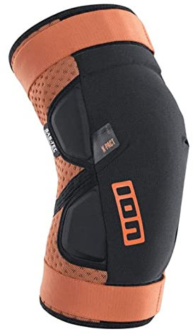 Ion K-Pact Fahrrad Knieschoner Crimson orange/grau 2022: Größe: XL