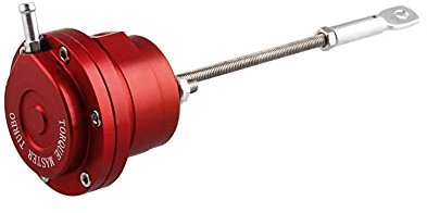 Huamengyuan Turbolader Bypass-Ventil, Turbolader Unterdruckdose Universal Turbo Einstellbarer Wastegate-Antrieb Zubehör Aluminium Universal, Einheitsgröße, Rot