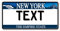 A. Sievers USA Kennzeichen | Fun Schild | Wunschkennzeichen | Namensschild | | 300 x 150 mm | verschiedene Staaten | Funschilder individuell mit Wunschtext günstig gestalten (New York Empire)