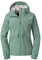 Schöffel Damen Jacket Lausanne L, Funktionsjacke mit Kapuze, wasserdichte Übergangsjacke mit Pack-Away-Tasche, matcha mint, 38