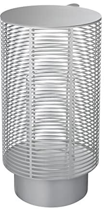blomus Outdoor Laterne -Olea- | Windlicht aus Edelstahl mit Glaszylinder | Farbe Silber | Größe L Ø26 x 48H cm | Wetterfest