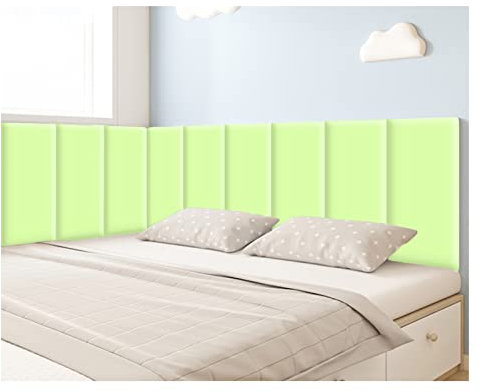 3d Wall Panels,3D Self Adhesive Wall Panels, PU Anti-Collision Soft Cushion Wallpaper, Soundproof Queen Bed Headboards For Wall Covering Bedroom, 4 Colors (Colo