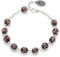 Mondo Cattolico - Bracciale Rosario Cattolico con Perline in Vetro di Murano Nero - Ideale come regalo religioso