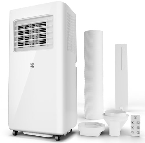 Avalla S-360 4-in-1 Portable Air Conditioner 10000 BTU - Dehumidifier 26L, Fan, Cooler & Sleep Mode, for 100m3 Multi Room Coverage, Low Energy, 24hr Timer, Remote & Window Kit