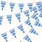 30 Meter/98,5 ft Oktoberfest Blau-Weiß Banner Dekorationen - Plastik Dreieck Bayerische Wimpelgirlanden mit 60 Wimpelfahnen für Zuhause, Balkon, Bars, deutsche Oktoberfest Partybedarf