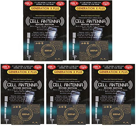 5 Stück Handy Signalverstärker, Kompakter, Verbesserter Signal Antennenverstärker Aufkleber mit Selbstklebender Rückseite für Camping Im Freien