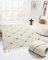 MY-RUG Teppich Vilma Rautenmuster, rechteckig, weiß, 200 x 290 cm - Moderner Shaggy Teppich für das Schlafzimmer, weiche kuschelige Oberfläche, skandinavisches Design