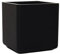 VIVANNO Pflanzkübel Blumenkübel mit Rollen Block Round 40x40 - Schwarz Matt