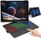 AVNICUD Tastatur für iPad Air 5/4 Gen 2022/2020 10.9 Zoll Hülle mit Touchpad, 360° Drehbare Beleuchtete Bluetooth Tastatur QWERTZ Layout für iPad Pro 11 4/3/2/1 Generation (2018-2022), Schwarz
