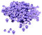 400 Stück runde, lose Pailletten, 7 mm, Violett