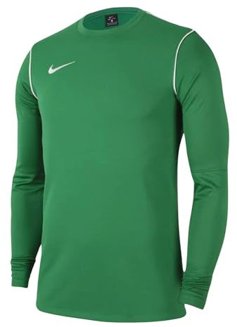 Nike FJ3004-302 M NK DF PARK20 Crew TOP R Sweatshirt Men's Pine Green/White/White Size L