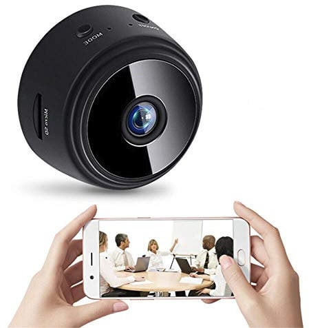 Mini Spy Camera, Wireless Camera 1080P Full HD with Audio and Video, Hidden Secret Baby Monitor Home Security Surveillance Cam with Night Vision Motion Detection for Outdoor/Indoor