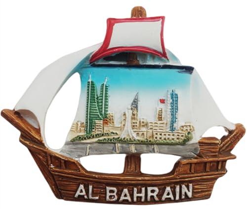 Al Bahrain Fridge Magnet Travel Souvenir Refrigerator Decoration Resin Hand Painted Craft Collection