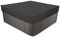 Housse De Protection Carrée Imperméable En Tissu Oxford 420D Pour Spa Extérieur,Bache Pour Bain À Remous Carrée De Jardin, Imperméable, Anti-poussière Et Résistante Aux UV-Black Noir||244x244x30cm