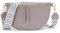 Vezluax 30x20cm Sac Banane Femme Grand Sac Bandoulière Femme Sacs Bandouliere Cuir Vegan Sacoche Élégante Cadeau avec Sangle Large Gris