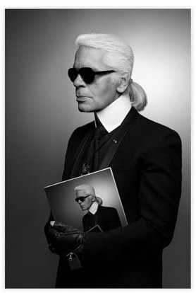 JYDRE Designer Karl Lagerfeld, Poster, Kunst, Leinwand, Poster, Schlafzimmer-Dekor, Sportlandschaft, Büro, Raumdekoration, Geschenk, ungerahmt, 30 x 45 cm