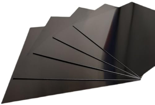 20 placas de aluminio negras de 150 x 100 x 0,8 mm, láminas de aluminio anodizado for transporte de construcción