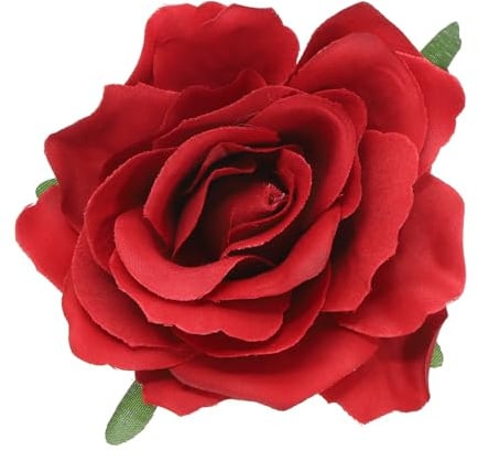 PATIKIL Rose Boho Haarspangen, Stoffblumen-Broschen für Frauen Hochzeit Party Tanzkleid Kleidung Accessoires Valentinstagsgeschenke, Dunkelrot