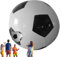 Generisch Football Shape Beach Ball, Classic Inflatable Pool Toys, 23.62x31.50in Large Outdoor Novelty, Fun Summer Pool Game, Authentic Blow Up Design for Beach Parties