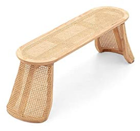 Bett-Tritthocker, Massivholz-Bett-Endhocker, Home Living Room Rattan Geflochtener Schuhhocker, Homestay-Bank, Geflochtenes Seil, Niedriger Hocker, Ankleidehocker, Make-up-Hocker, Bett-Tritthocker