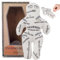 Ligeinsrk Voodoo Dolls 8,5x5,1 '' White Polyester Baumwolle Gruselpuppe mit unruhigen Drucken gruselige Puppe Rache Negative Horrorpuppen für emotionale Veröffentlichung Voodoo Dolls