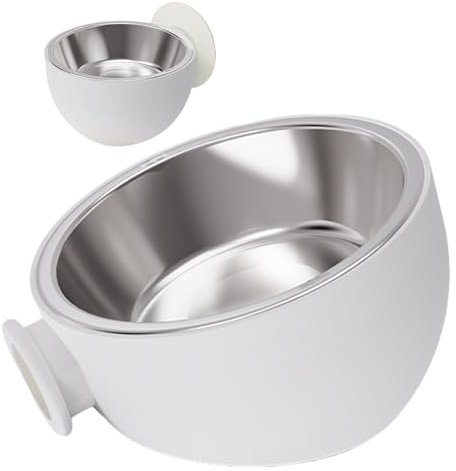 Anti-Spill Magnetic Dog Bowl - Wall Mounted Stainless Steel Pet Water And Food Dish, Elevated Magnetic Cat Feeding Bowl, Easy To Clean Dishwasher Safe Pet Bowl For Secure Placement Pets Food Water