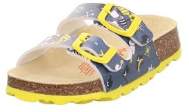 Superfit Jungen FUSSBETTPANTOFFEL Blau/Gelb 8180