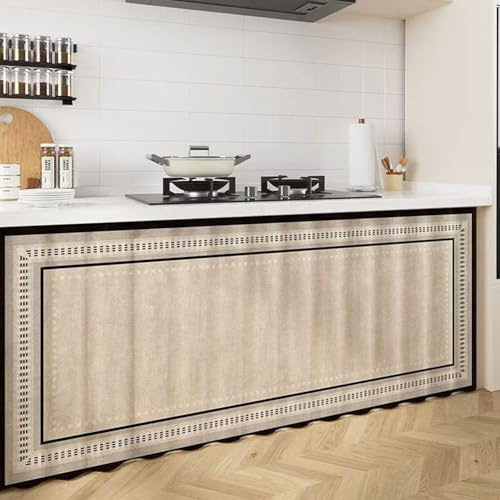 FUELIX Küche Vorhang Schrank Vorhang Fenstervorhang Unter Waschbecken Regal Kleiderschrank Sichtschutz Vorhang Schuhregal Vorhang Staubdichte, Für Küchenschrank Badezimmer O,W130*H70cm