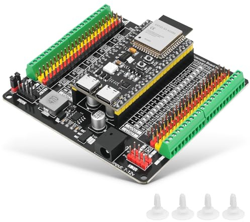 Meshnology ESP32 ESP32-S3 Entwicklungsboard + N40 Breakout Board für ESP32 / ESP32-S3 WROVER WROOM DevKitC/NodeMCU Erweiterungsboard N16R8 Entwicklungsboard mit Dual-Mode Wi-Fi und Bluetooth ESP32 Kit