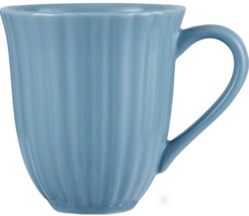 Tasse m/Rillen Mynte Blue Bell H: 10 Ø: 9,5