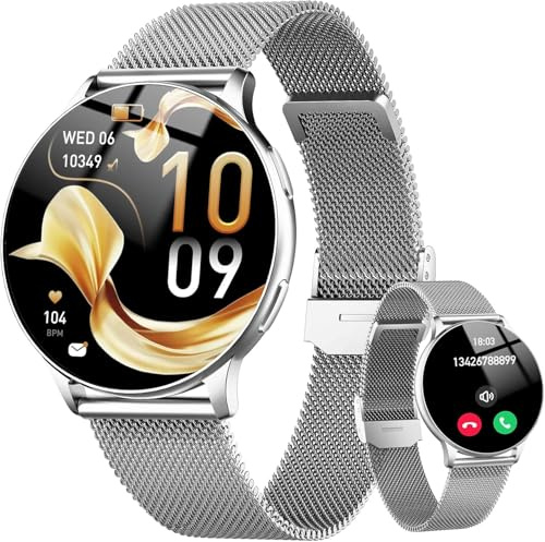 2026 Smartwatch Donna Orologio Chiamate Bluetooth,1.32 Tondo Touch,120+ Modalità Sportive Fitness Watch,Orologio Smartwatch Donna con Contapassi,IP68 Fitness Tracker per iOS Android