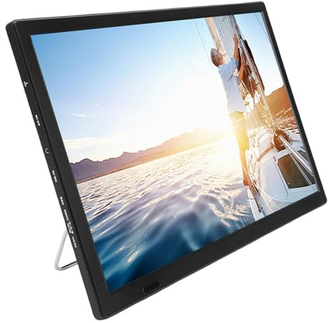 Bewinner Smart TV Android da 15,4 | TV Integrata, Bluetooth 5.0 e Telecomando Vocale, Digitale HD con ATSC/ATV, Riproduzione USB per Camera da Letto, Cucina, Uso Esterno