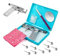 Gesunde Sicherheit Asepsis Edelstahl Ohr Augen Navel Lippen Nase Body Ring Piercing Tattoo Gun Werkzeug-Set mit 49 Paar Metall Ohrstecker und Marker Pen Set