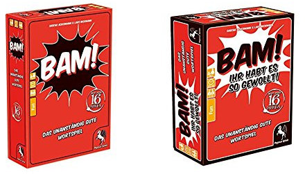 Pegasus Spiele 18300G - Bam, Das unanständig gute Wortspiel + Bam - Ihr Habt Es so Gewollt