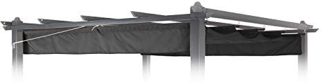blumfeldt Pantheon Roof Pergola-Dach Ersatz-Dach Sonnendach (3 x 2,6 m, witterungsbeständig, wasserabweisend, passgenau für Pantheon Pergola) grau
