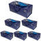 VENO 6 Pack Moving Bags Heavy-Duty Extra Large W/Backpack Straps, Moving House Essentials, Strong Handles & Zips, Clothes Storage, Packing, Laundry Bags, Reusable and Sustainable (Blue, 6 Pack)