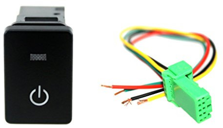 Shiwaki 4 Poliger Druckknopfschalter Blaue LED Für Toyota Camry Land Cruiser Hilux - Startmuster